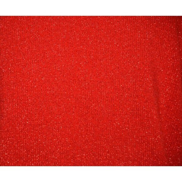 Vintage Carly Blake Ladies XL Christmas Red Sparkly Pullover Sweater Holidays - Picture 5 of 8